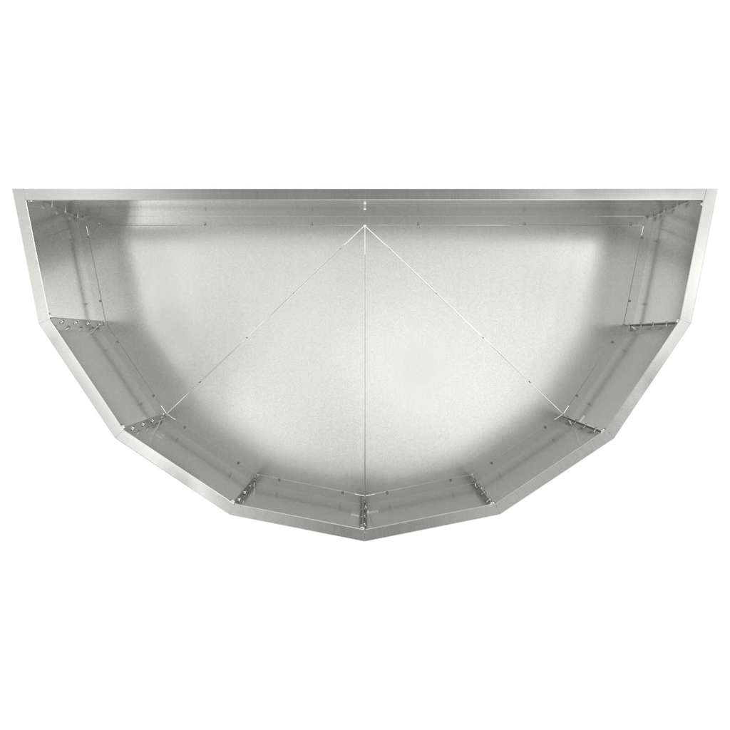 Pflanzkübel Silber 90 x 45 x 50 cm Verzinkter Stahl