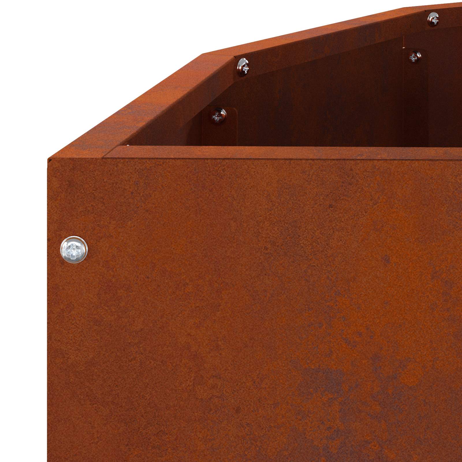 Pflanzkübel Rostig 90 x 45 x 50 cm Wetterfeststahl