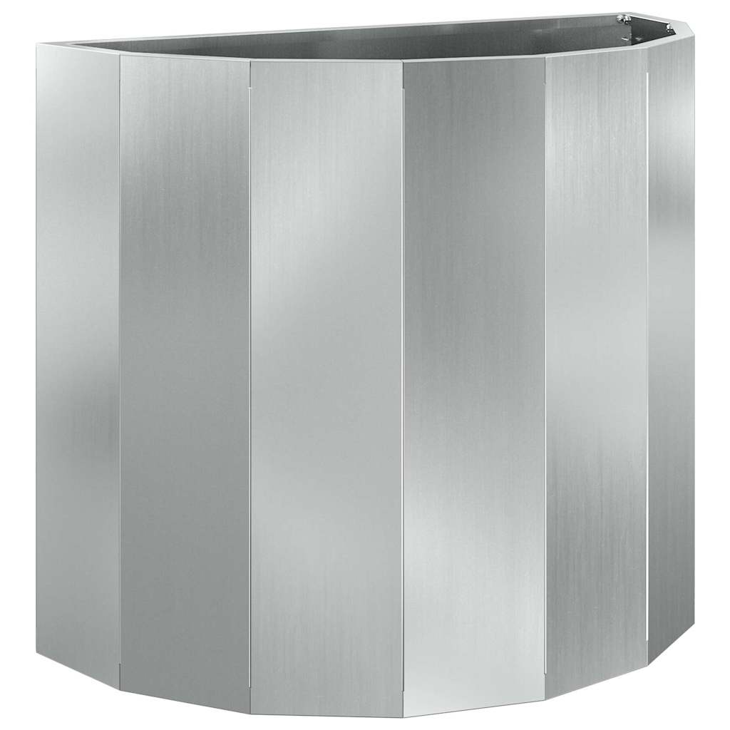 Pflanzkübel Silber 60 x 30 x 50 cm Verzinkter Stahl