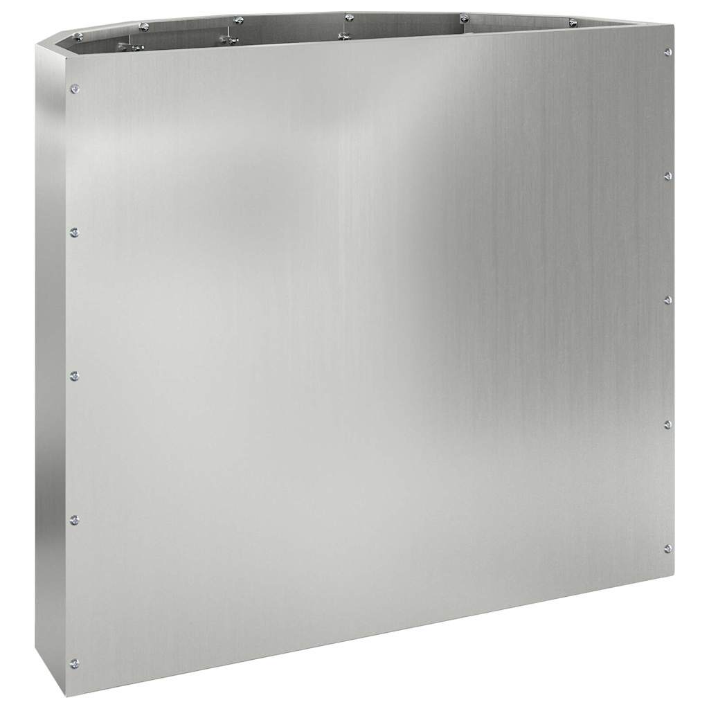 Pflanzkübel Silber 60 x 30 x 50 cm Verzinkter Stahl