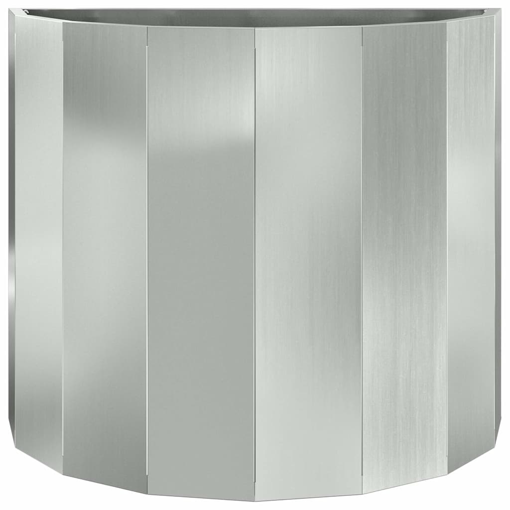 Pflanzkübel Silber 60 x 30 x 50 cm Verzinkter Stahl