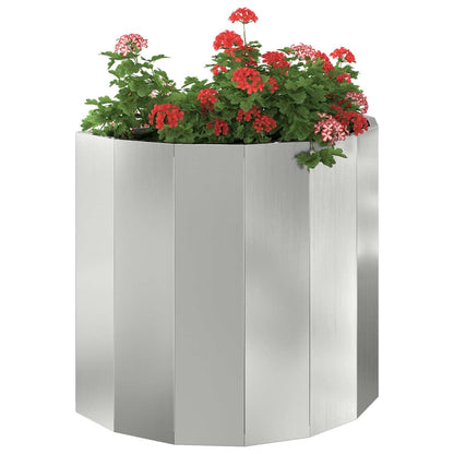 Pflanzkübel Silber 60 x 30 x 50 cm Verzinkter Stahl