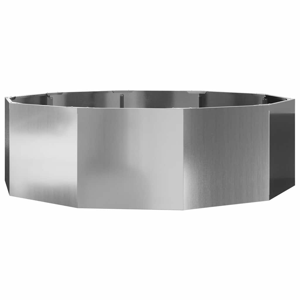 Pflanzkübel Silber 120 x 120 x 35 cm Verzinkter Stahl