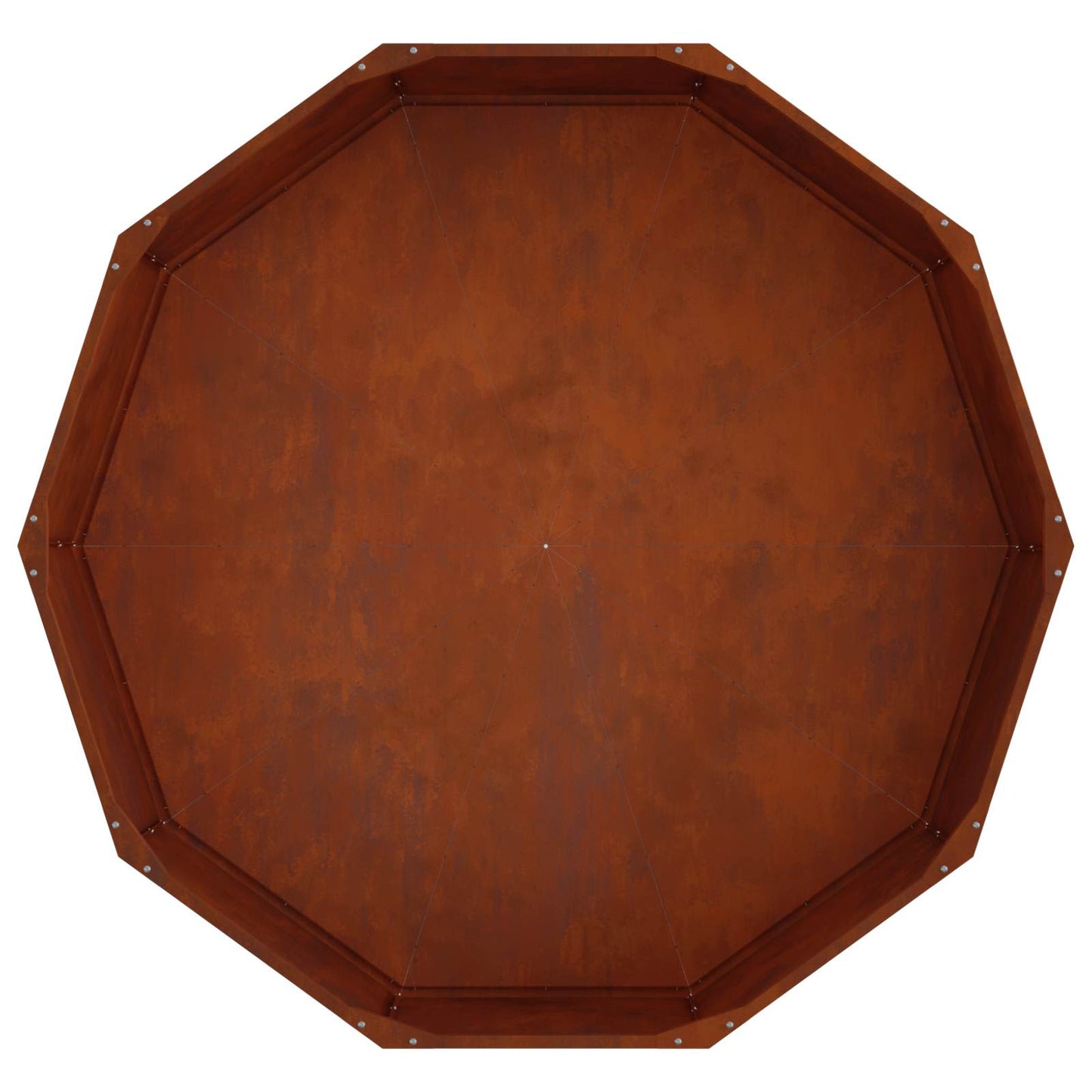Pflanzkübel Rostig 120 x 120 x 35 cm Wetterfeststahl