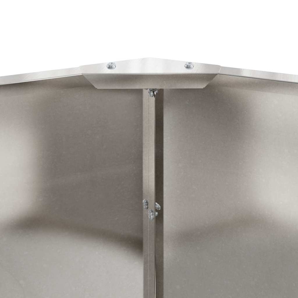 Pflanzkübel Silber 90 x 90 x 35 cm Edelstahl