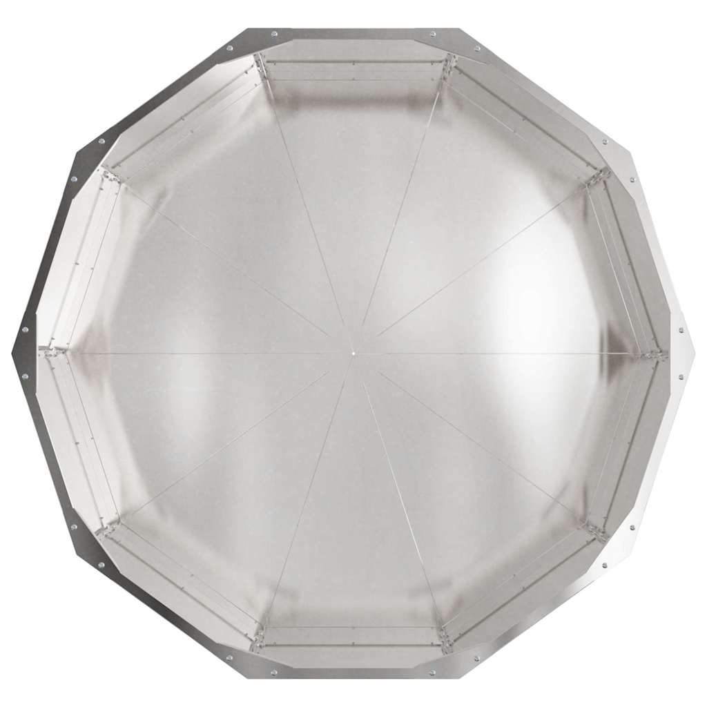 Pflanzkübel Silber 90 x 90 x 35 cm Edelstahl