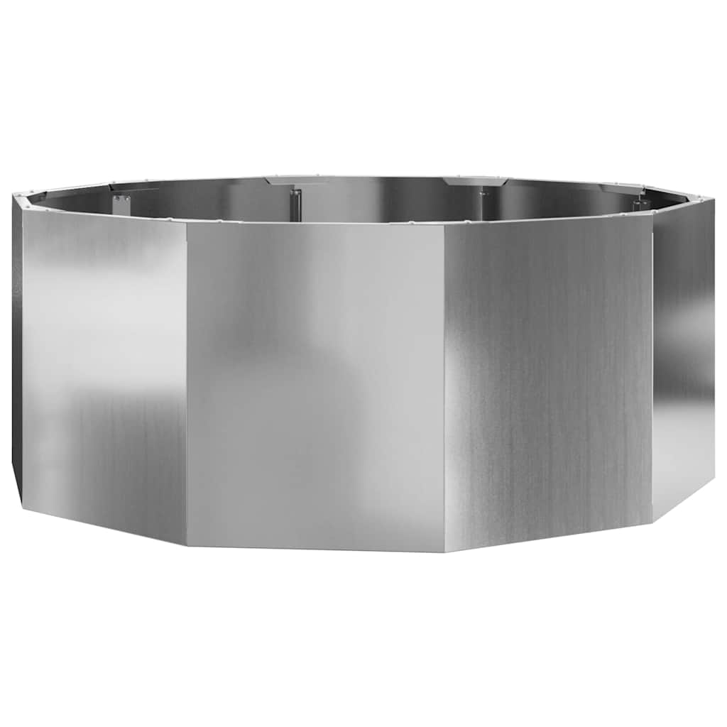 Pflanzkübel Silber 90 x 90 x 35 cm Verzinkter Stahl