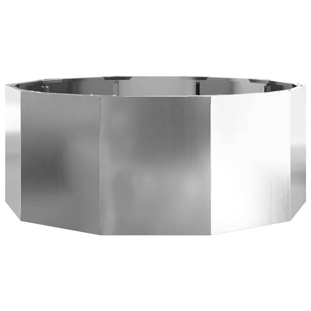 Pflanzkübel Silber 90 x 90 x 35 cm Verzinkter Stahl