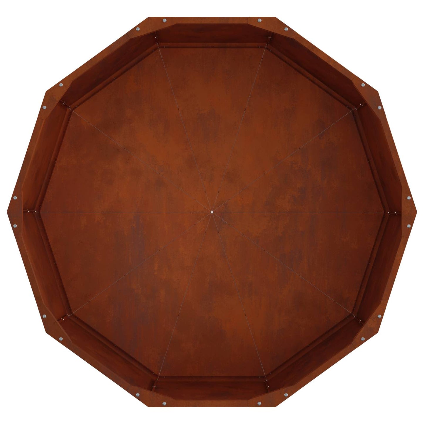 Pflanzkübel Rostig 90 x 90 x 35 cm Wetterfeststahl