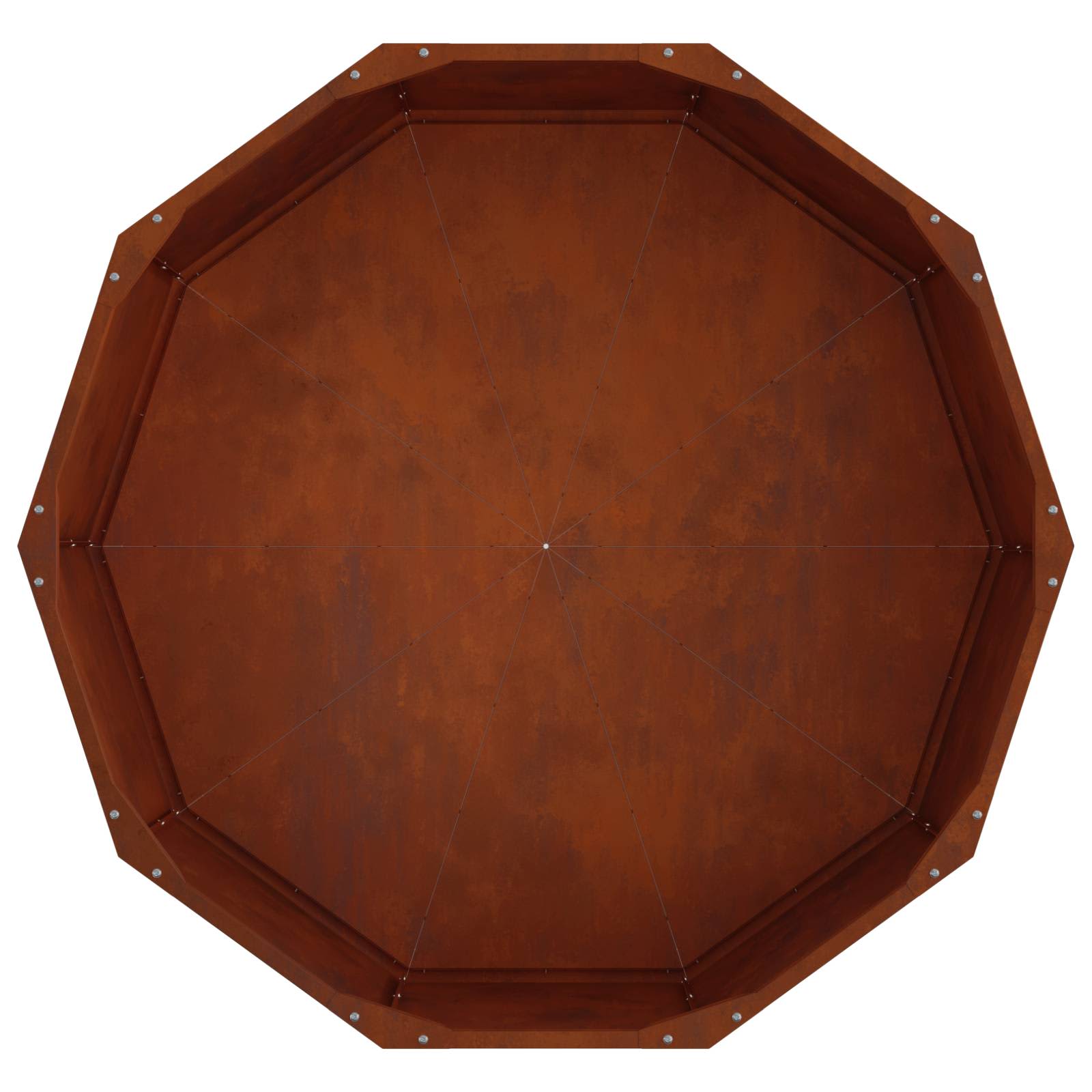 Pflanzkübel Rostig 90 x 90 x 35 cm Wetterfeststahl
