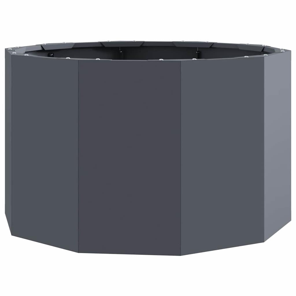 Pflanzkübel Anthrazit 60 x 60 x 35 cm Stahl