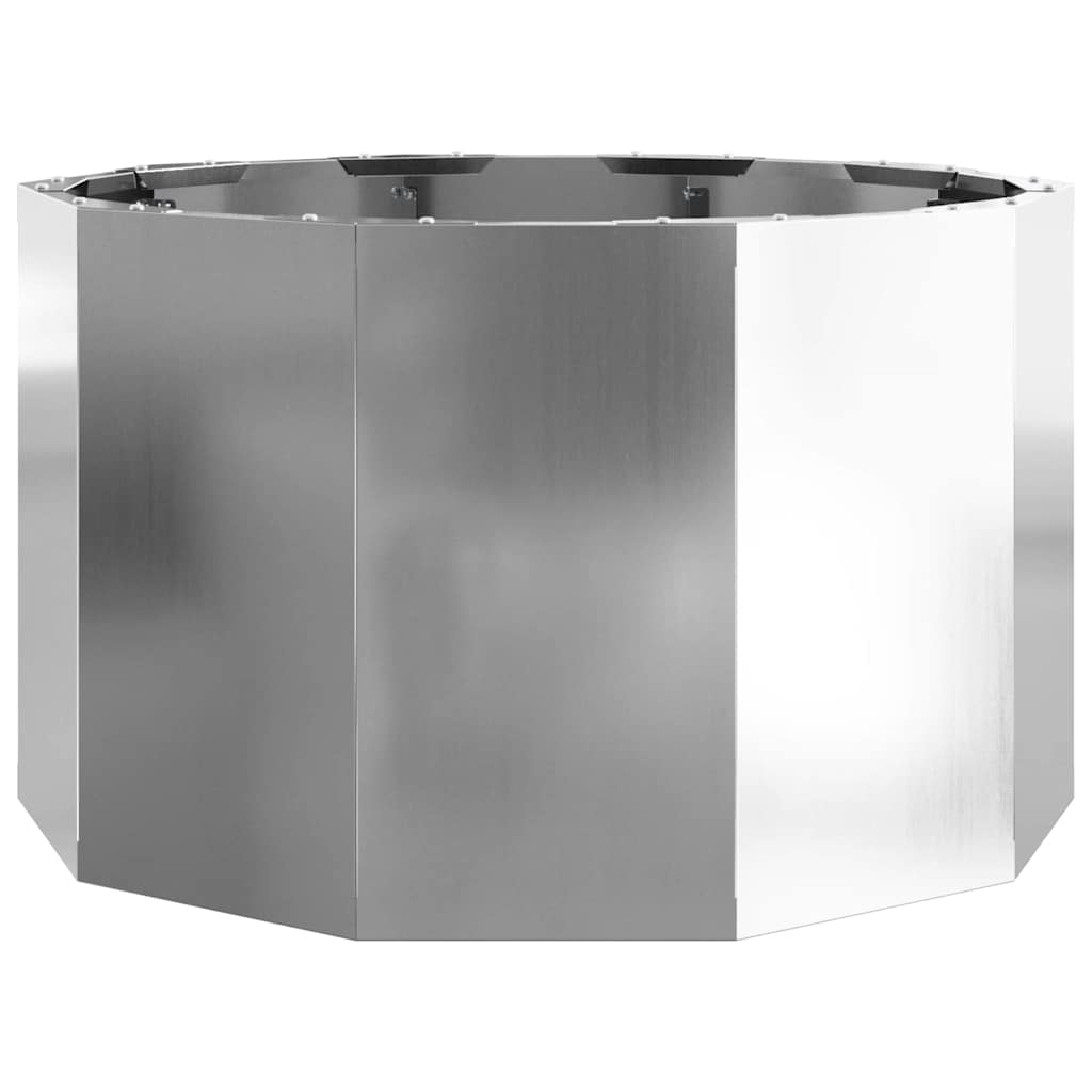 Pflanzkübel Silber 60 x 60 x 35 cm Verzinkter Stahl