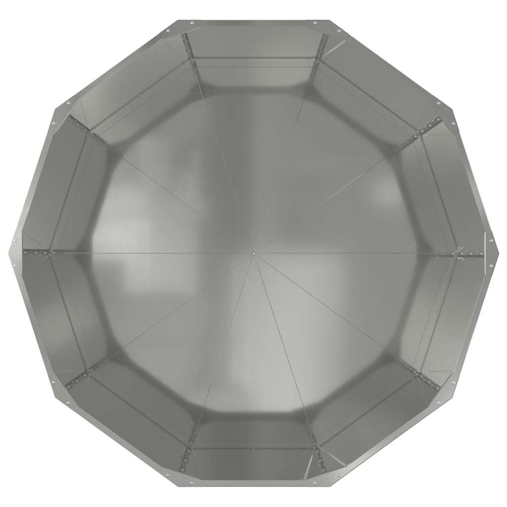 Pflanzkübel Silber 120 x 120 x 50 cm Verzinkter Stahl