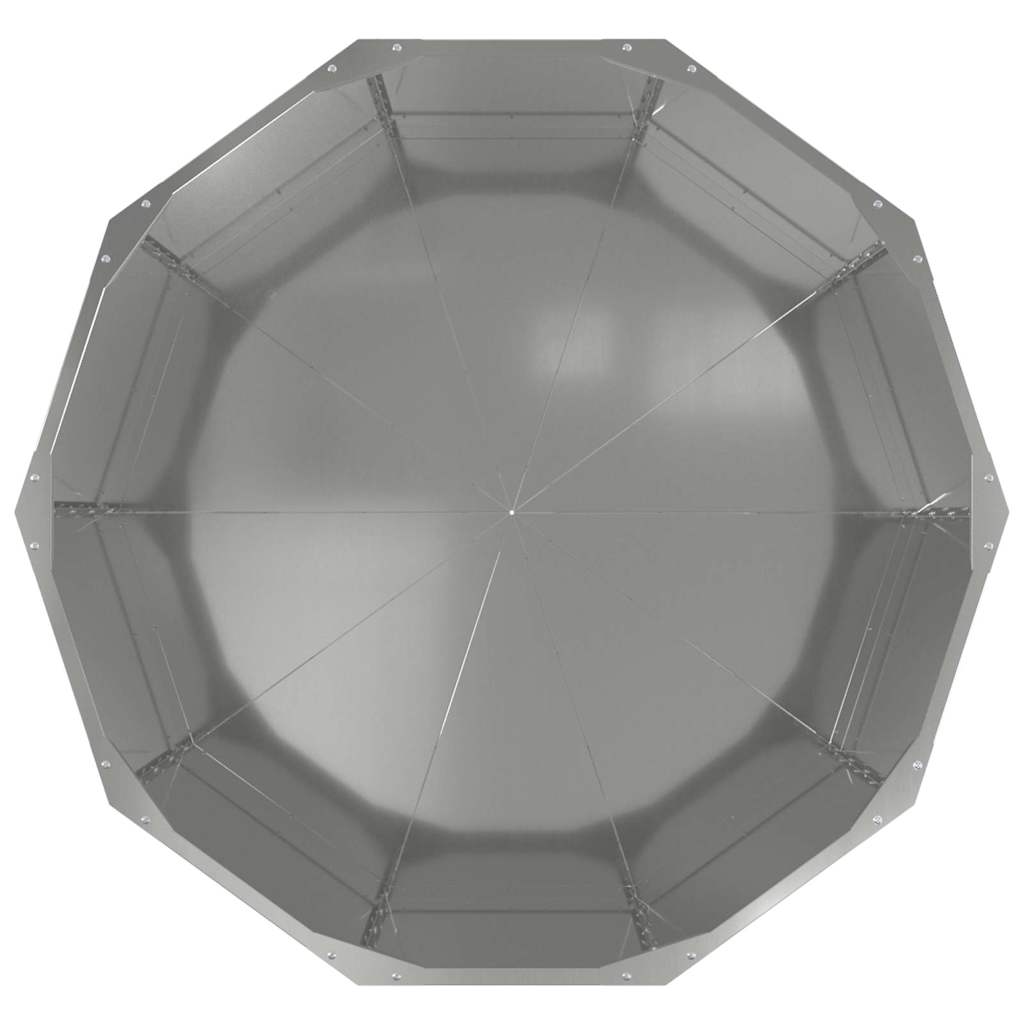 Pflanzkübel Silber 90 x 90 x 50 cm Verzinkter Stahl