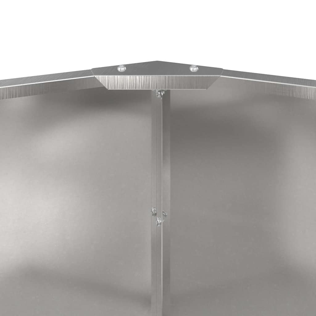 Pflanzkübel Silber 60 x 60 x 50 cm Edelstahl