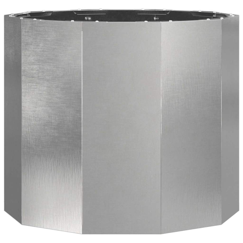Pflanzkübel Silber 60 x 60 x 50 cm Edelstahl