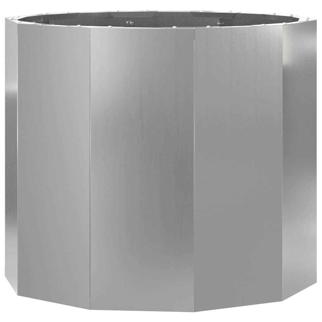 Pflanzkübel Silber 60 x 60 x 50 cm Verzinkter Stahl