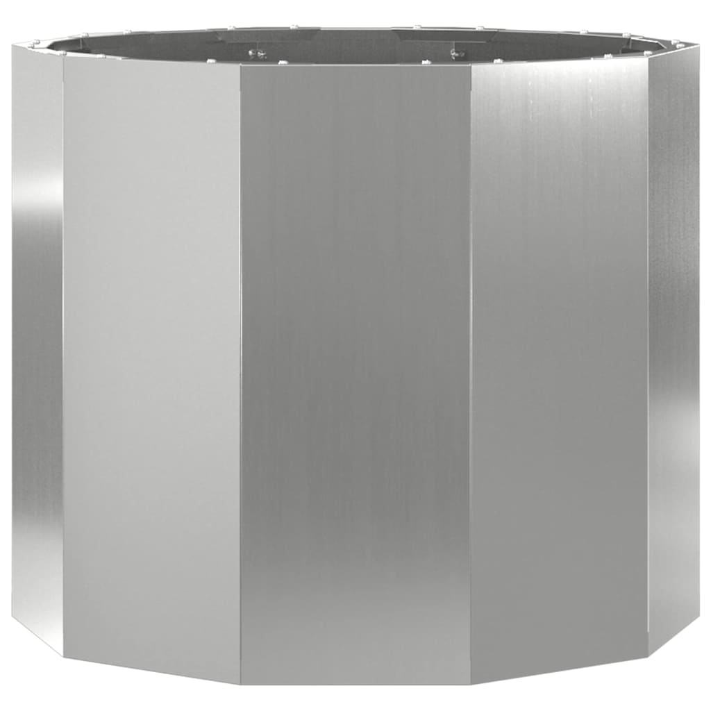 Pflanzkübel Silber 60 x 60 x 50 cm Verzinkter Stahl