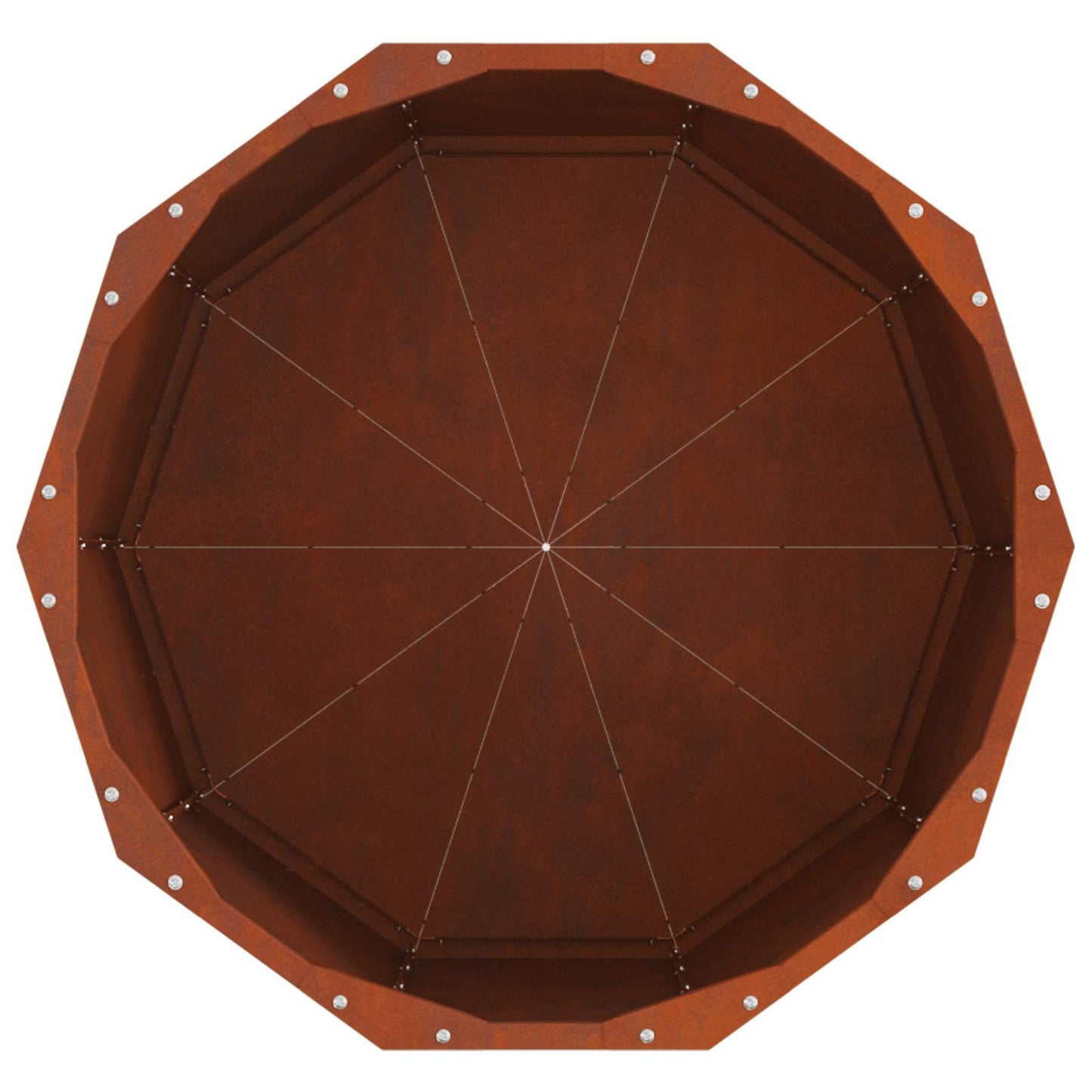 Pflanzkübel Rostig 60 x 60 x 50 cm Wetterfeststahl