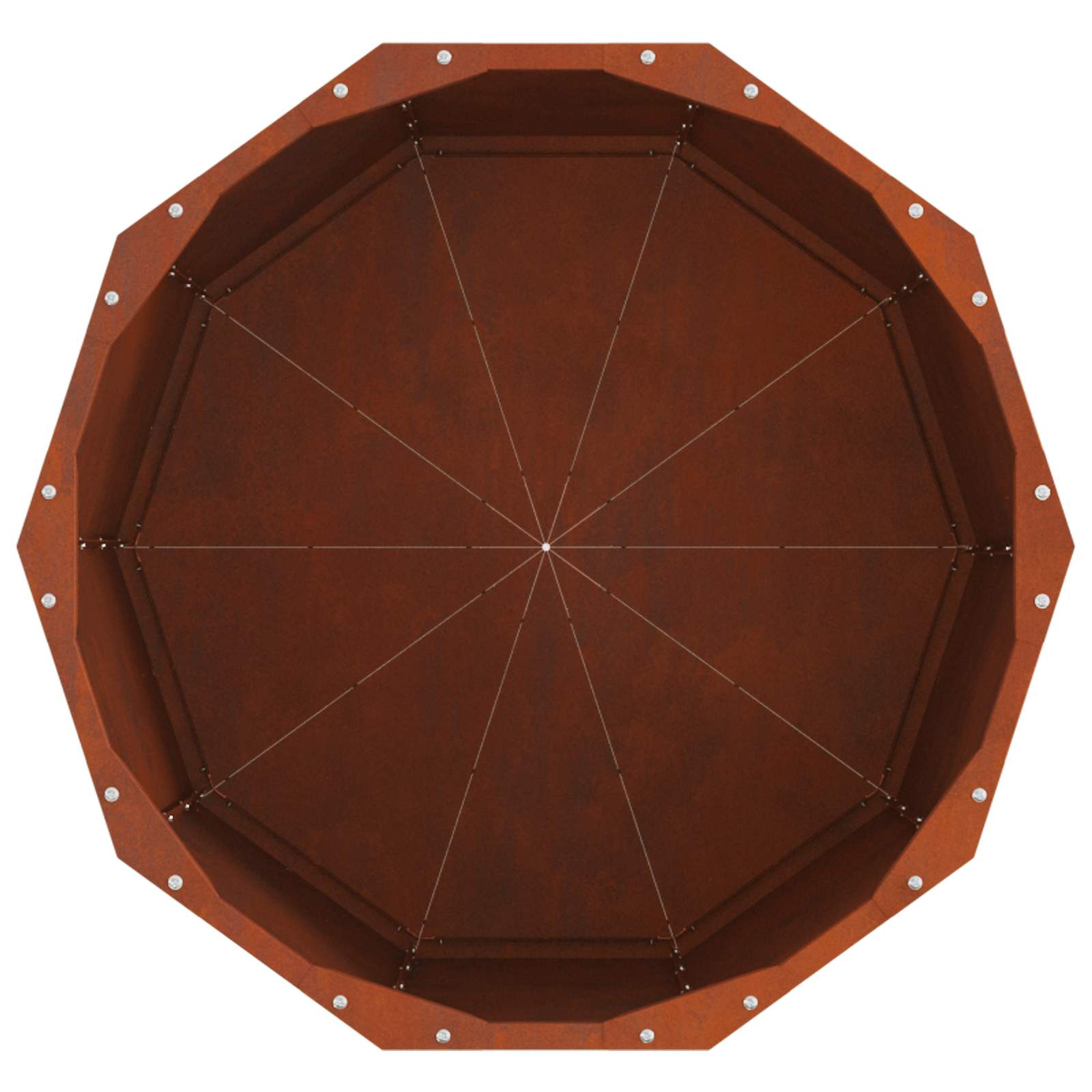 Pflanzkübel Rostig 60 x 60 x 50 cm Wetterfeststahl