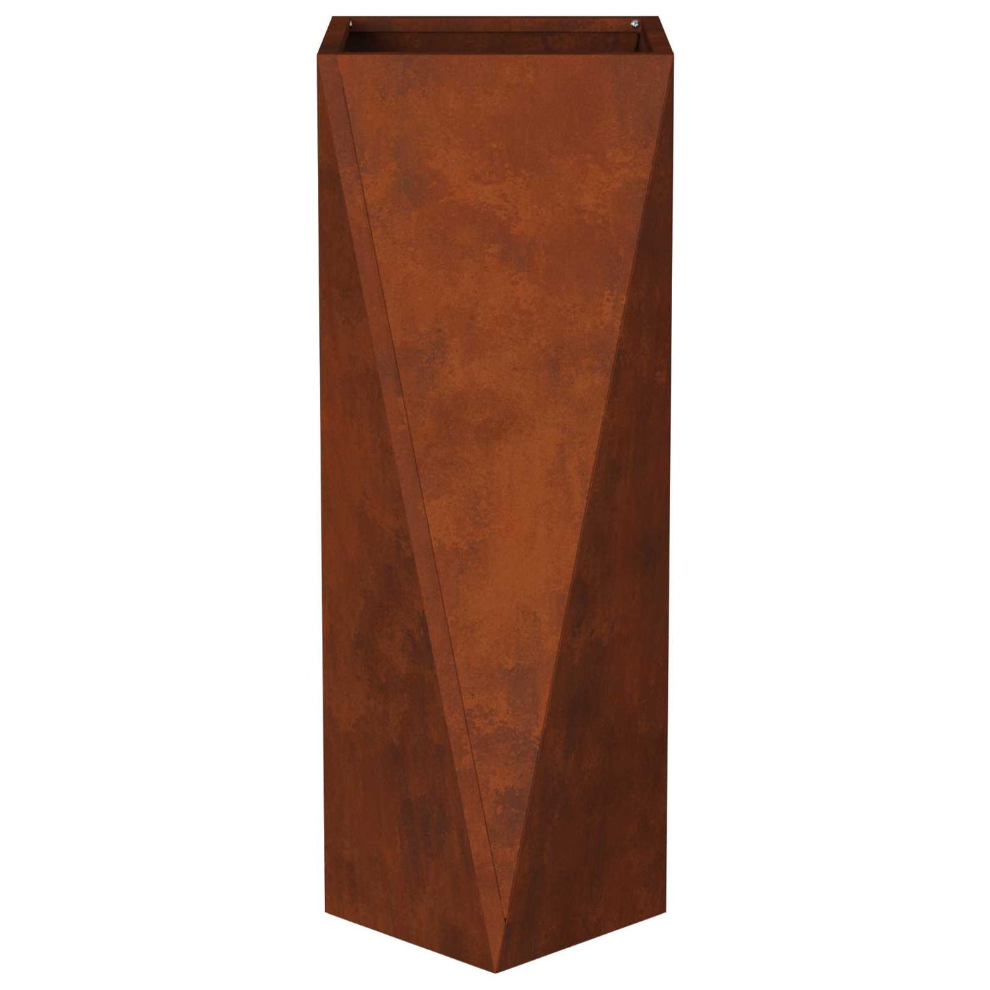 Pflanzkübel 2 Stk. Rostig 30 x 30 x 75 cm Wetterfeststahl