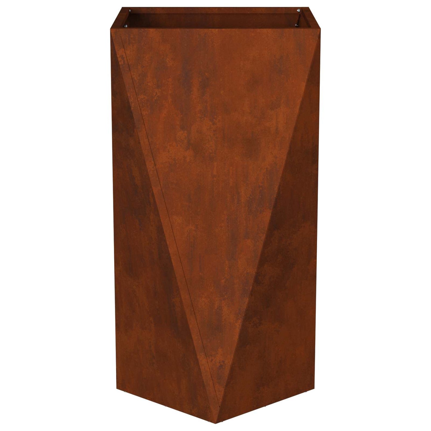 Pflanzkübel 2 Stk. Rostig 40 x 40 x 75 cm Wetterfeststahl