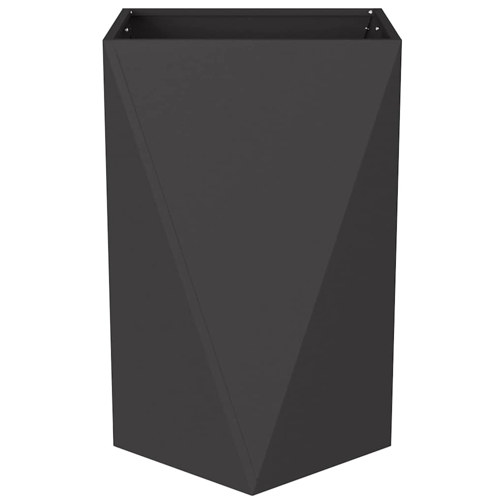 Pflanzkübel 2 Stk. Schwarz 50 x 50 x 75 cm Stahl