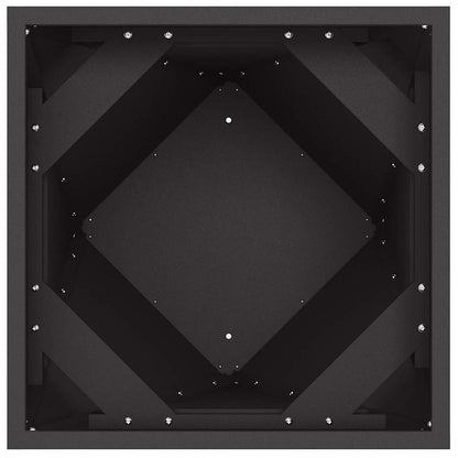 Pflanzkübel 2 Stk. Schwarz 50 x 50 x 75 cm Stahl