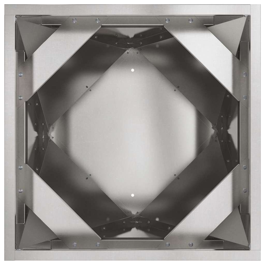 Pflanzkübel 2 Stk. Silber 50 x 50 x 75 cm Edelstahl