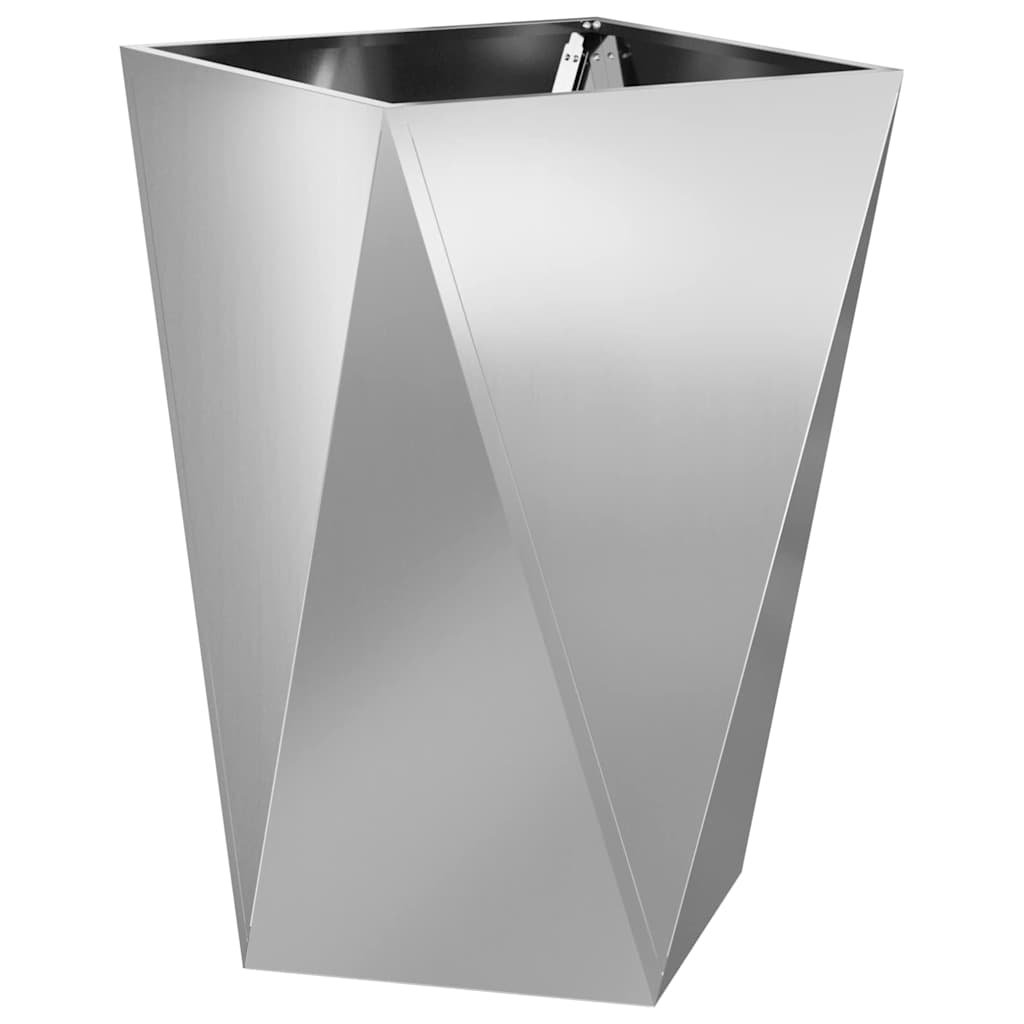 Pflanzkübel Silber 50 x 50 x 75 cm Verzinkter Stahl
