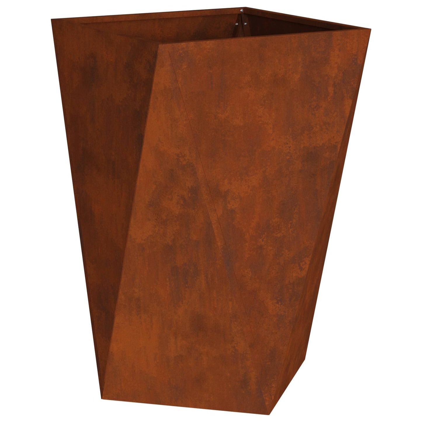 Pflanzkübel 2 Stk. Rostig 50 x 50 x 75 cm Wetterfeststahl