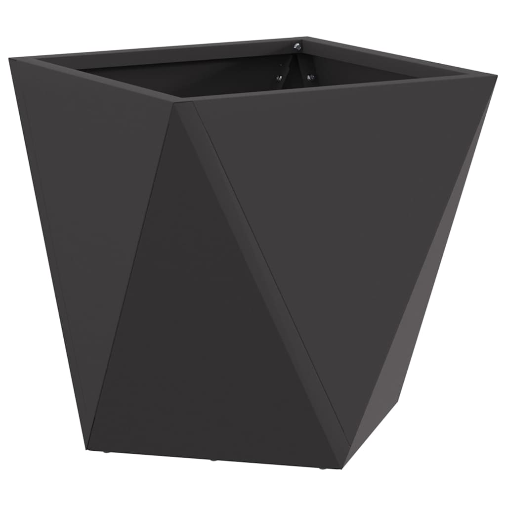 Pflanzkübel Schwarz 30 x 30 x 30 cm Stahl