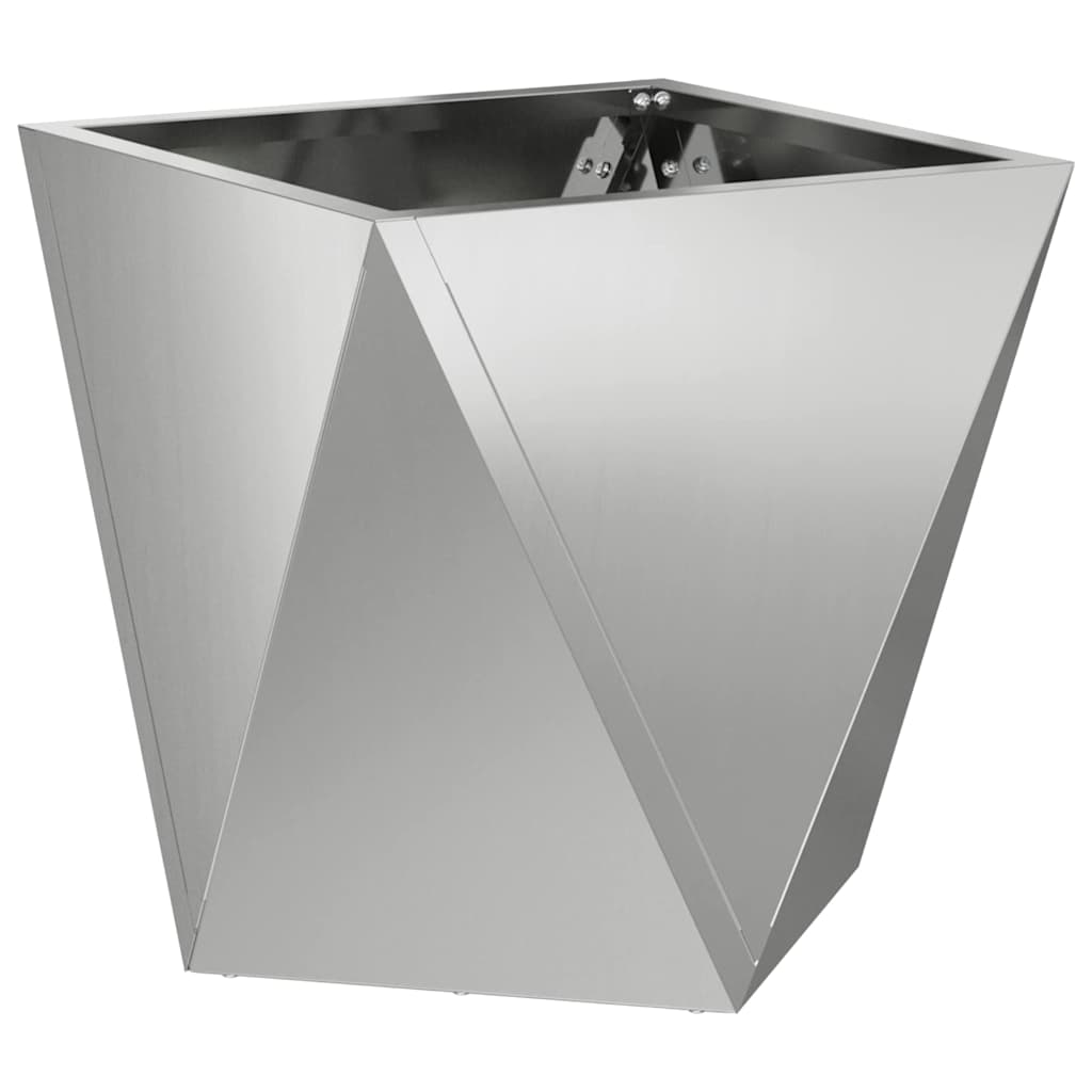 Pflanzkübel Silber 30 x 30 x 30 cm Verzinkter Stahl