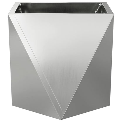 Pflanzkübel Silber 30 x 30 x 30 cm Verzinkter Stahl