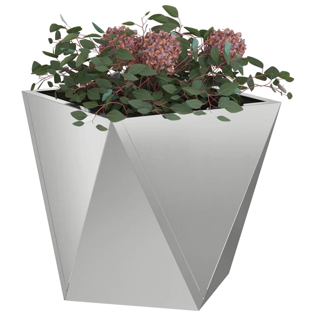 Pflanzkübel Silber 30 x 30 x 30 cm Verzinkter Stahl