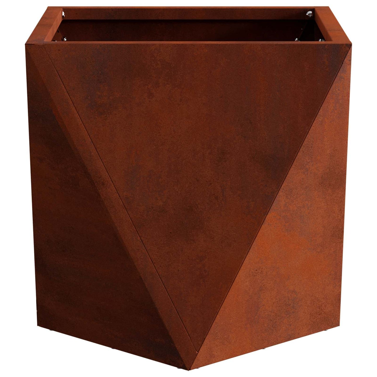 Pflanzkübel 2 Stk. Rostig 30 x 30 x 30 cm Wetterfeststahl