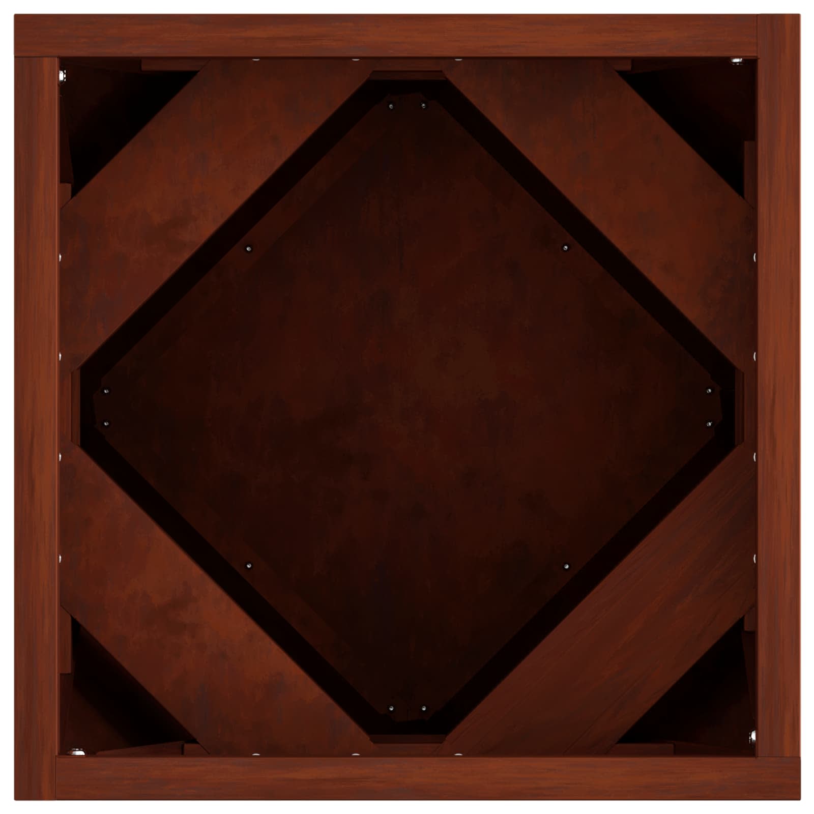 Pflanzkübel 2 Stk. Rostig 30 x 30 x 30 cm Wetterfeststahl