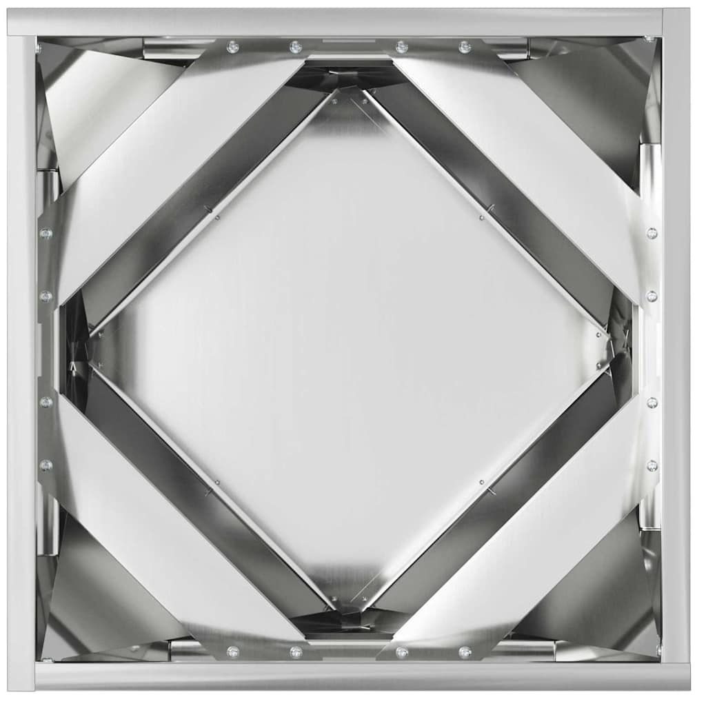 Pflanzkübel 2 Stk. Silber 40 x 40 x 40 cm Verzinkter Stahl