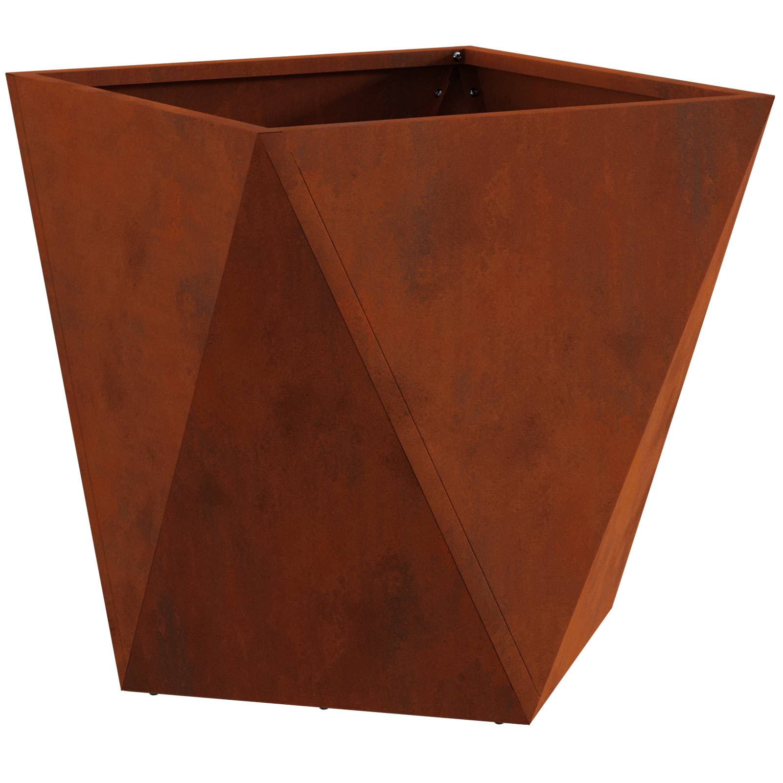 Pflanzkübel Rostig 40 x 40 x 40 cm Wetterfeststahl