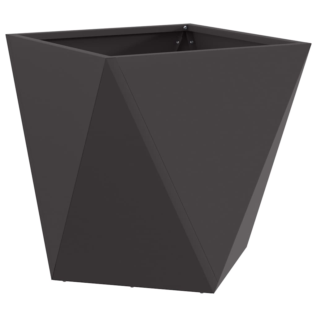 Pflanzkübel 2 Stk. Schwarz 50 x 50 x 50 cm Stahl
