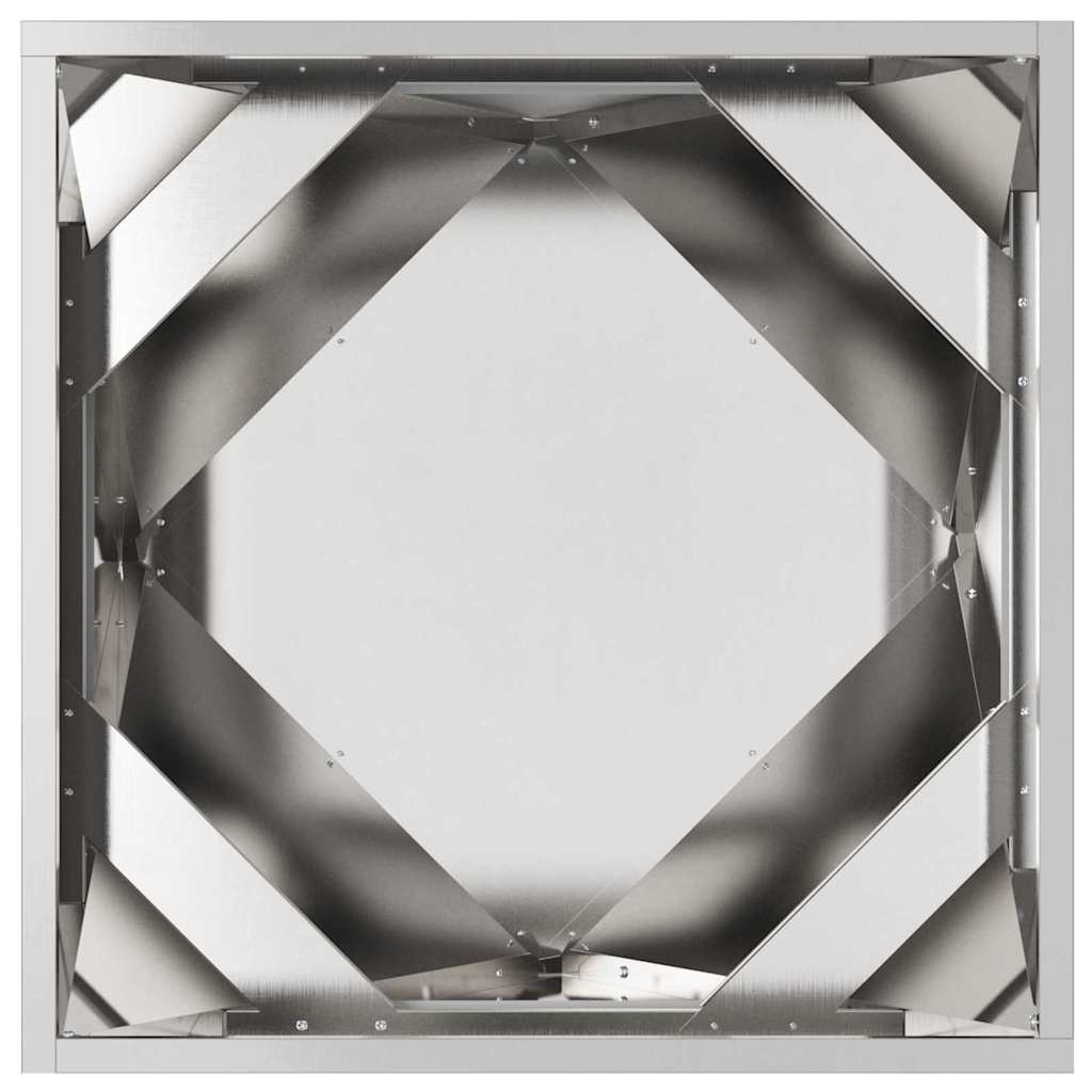 Pflanzkübel Silber 50 x 50 x 50 cm Edelstahl