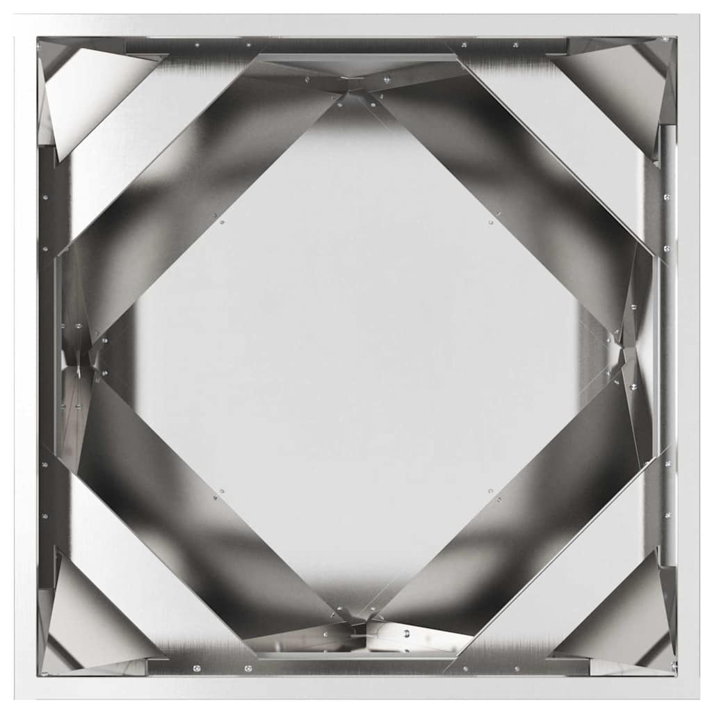 Pflanzkübel 2 Stk. Silber 50 x 50 x 50 cm Edelstahl