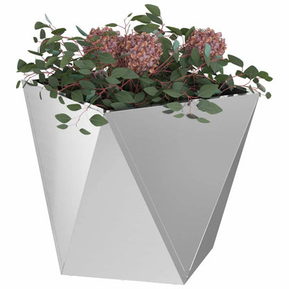 Pflanzkübel Silber 50 x 50 x 50 cm Verzinkter Stahl