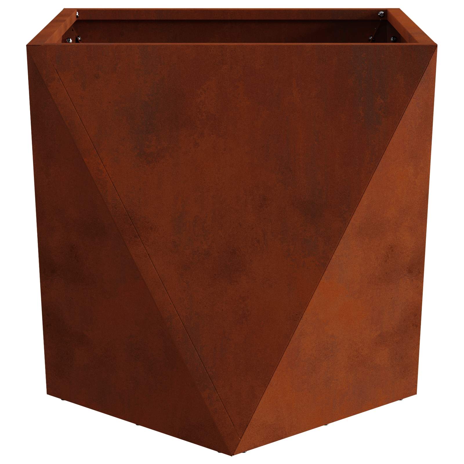 Pflanzkübel Rostig 50 x 50 x 50 cm Wetterfeststahl
