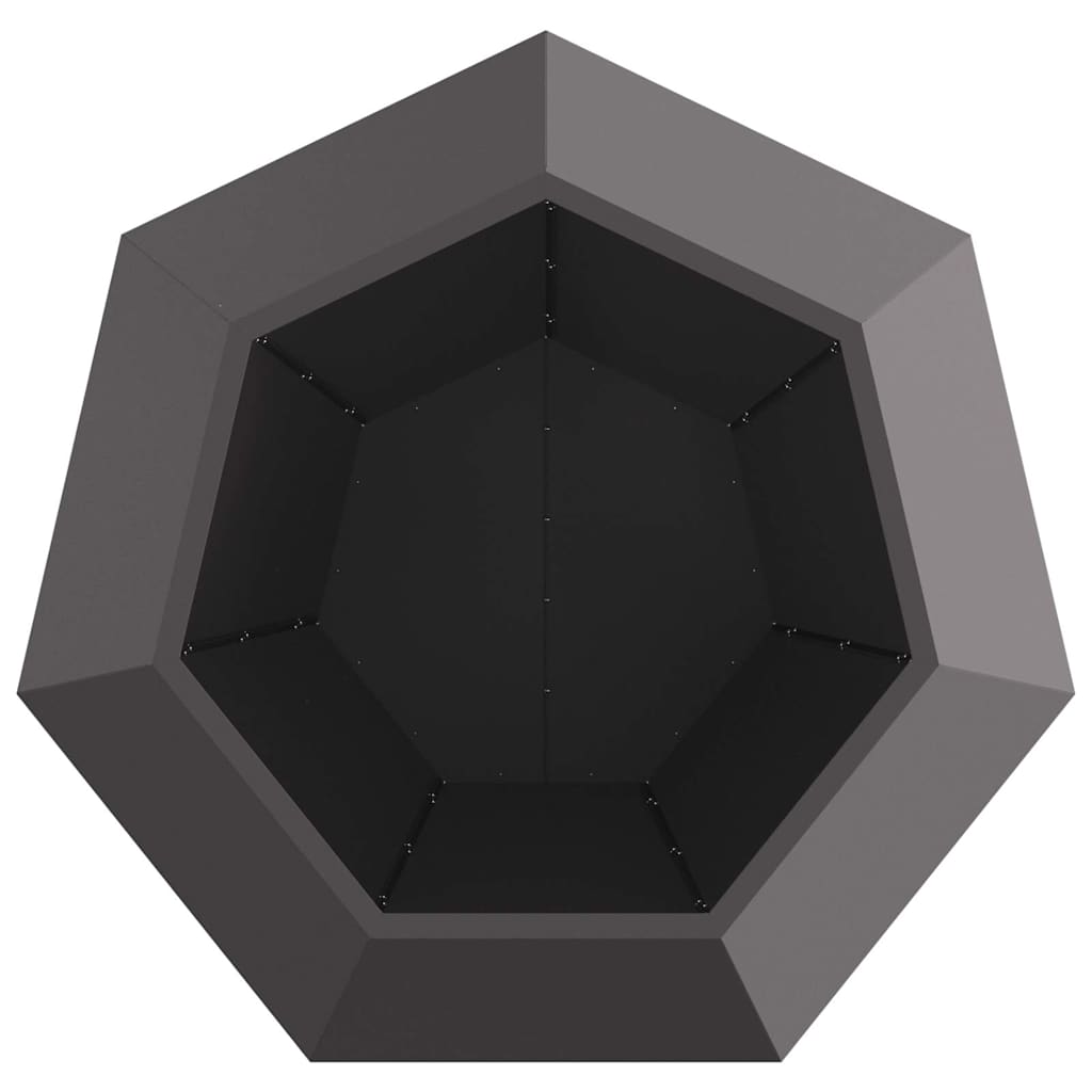 Pflanzkübel 2 Stk. Schwarz 100 x 100 x 80 cm Stahl