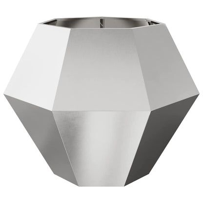 Pflanzkübel Silber 100 x 100 x 80 cm Edelstahl