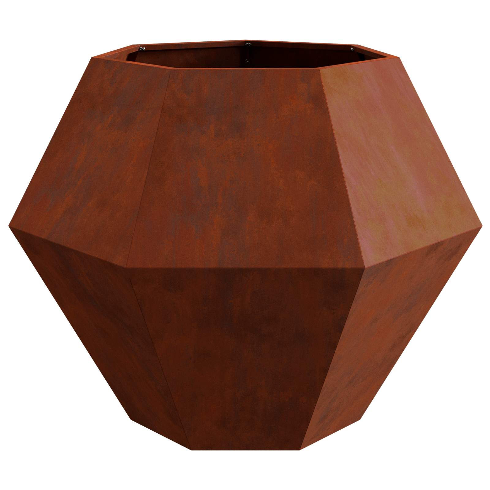 Pflanzkübel Rostoptik 100 x 100 x 80 cm Wetterfeststahl
