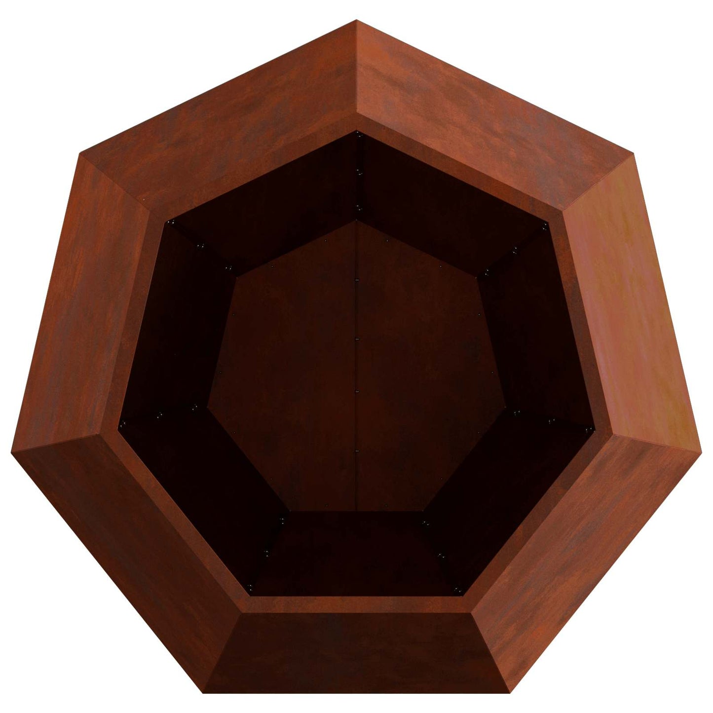 Pflanzkübel Rostoptik 100 x 100 x 80 cm Wetterfeststahl