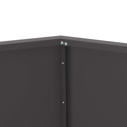 Pflanzkübel 2 Stk. Schwarz 75 x 75 x 60 cm Stahl
