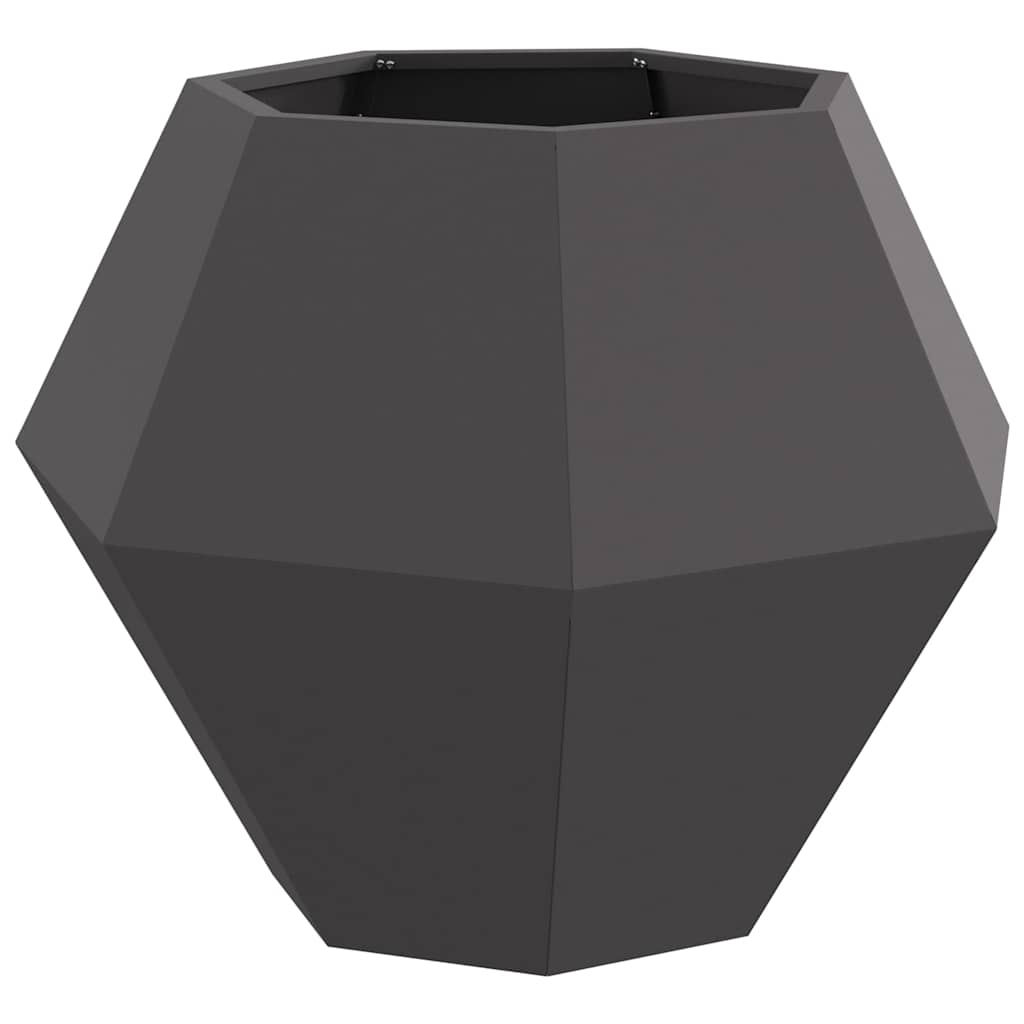 Pflanzkübel 2 Stk. Schwarz 75 x 75 x 60 cm Stahl